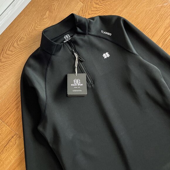 Kolon Sport Black Half-Zip Long-Sleeved Top - Picture 2 of 5